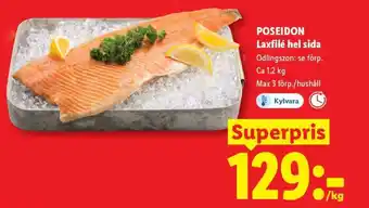 Lidl Poseidon Laxfilé hel sida erbjuda