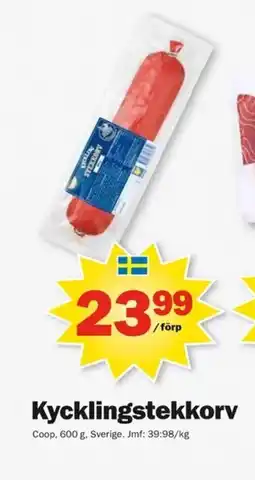 Pekås Kycklingstekkorv erbjuda