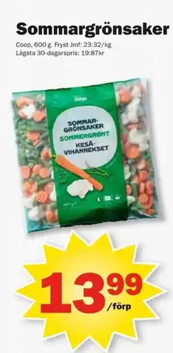 Pekås Sommargrönsaker erbjuda