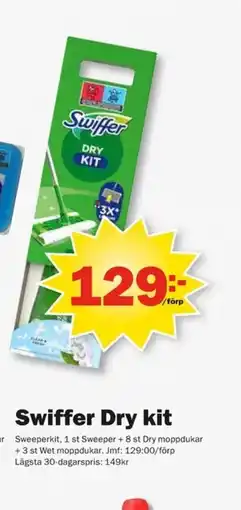Pekås Swiffer Dry kit erbjuda