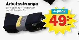 Pekås Arbetsstrumpa erbjuda