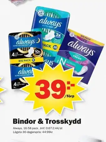 Pekås Bindor & Trosskydd erbjuda