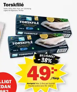 Pekås Torskfilé erbjuda