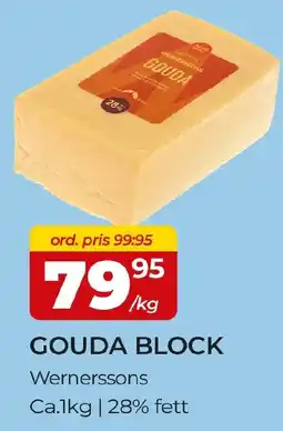 Matrix Butikerna Wernerssons Gouda block erbjuda