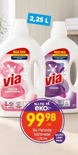 EKO Via Flytande Tvättmedel erbjuda