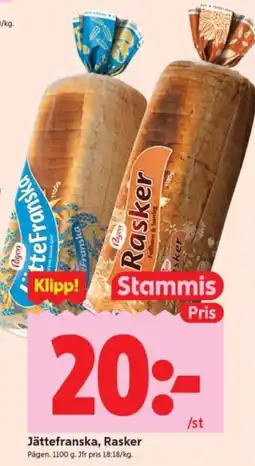 ICA Supermarket Jättefranska, Rasker erbjuda