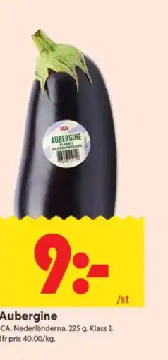 ICA Supermarket Aubergine erbjuda
