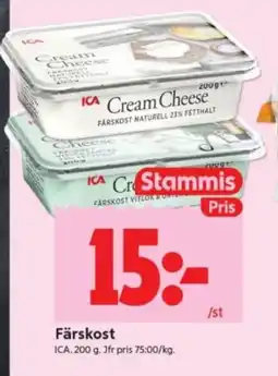 ICA Supermarket Färskost erbjuda
