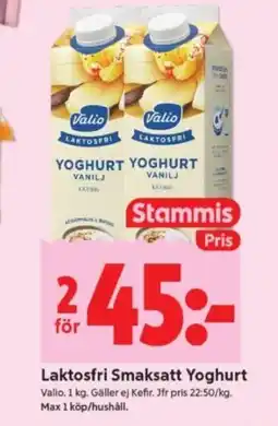 ICA Supermarket Laktosfri Smaksatt Yoghurt erbjuda