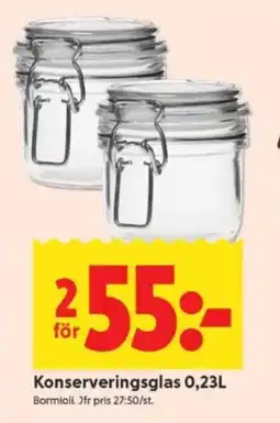 ICA Supermarket Konserveringsglas 0,23L erbjuda