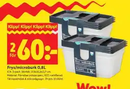 ICA Supermarket frys-/mikroburk erbjuda