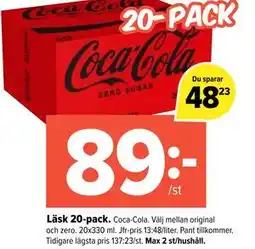 Coop Extra Läsk 20-pack erbjuda