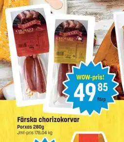 Eurocash Färska chorizokorvar erbjuda