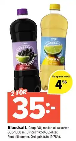 Coop Extra Blandsaft erbjuda