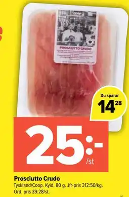 Coop Extra Prosciutto Crudo erbjuda