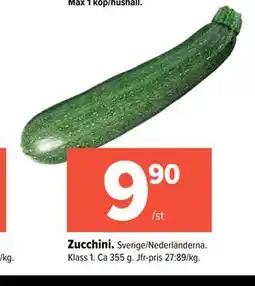 Coop Extra Zucchini erbjuda