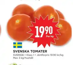 Willys SVENSKA TOMATER erbjuda