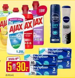 ÖoB Ajax, Nivea, Fryspåsar erbjuda