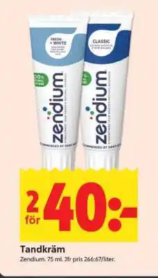 ICA Supermarket Tandkräm Zendium erbjuda