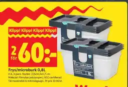 ICA Supermarket Frys/microburk 0,8L erbjuda