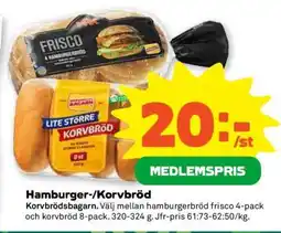 Stora Coop Hamburger-/Korvbröd erbjuda