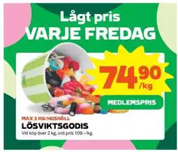 Stora Coop Lösviktsgodis erbjuda