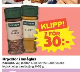 Coop Kryddor i småglas erbjuda