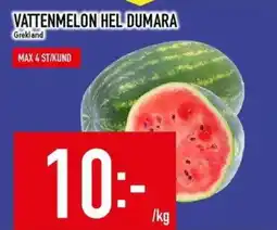 Matdax Vattenmelon hel dumara erbjuda