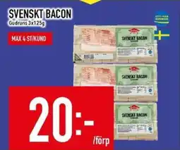 Matdax Gudruns Svenskt bacon erbjuda