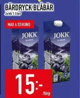 Matdax Jokk Bärdryck blåbär erbjuda