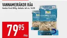 Matdax Garden Food Vannameiräkor råa erbjuda