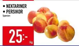 Matdax Nektariner, Persikor erbjuda