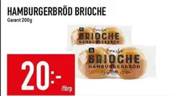 Matdax Garant Hamburgerbröd brioche erbjuda