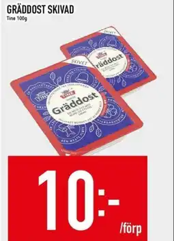 Matdax Tine Gräddost skivad erbjuda