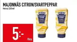 Matdax Heinz Majonnäs citron/svartpeppar erbjuda