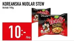 Matdax Buldak Koreanska nudlar stew erbjuda