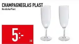 Matdax Nordiska Plast Champagneglas plast erbjuda