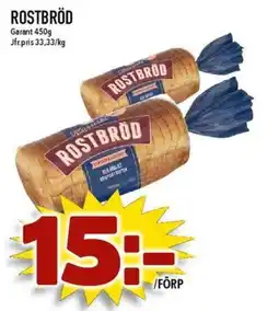 Matdax Garant Rostbröd erbjuda