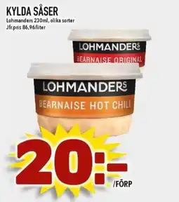 Matdax Lohmanders Kylda såser erbjuda
