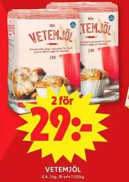 ICA Maxi ICA Vetemjöl erbjuda