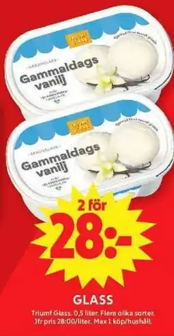 ICA Maxi Triumf Glass erbjuda