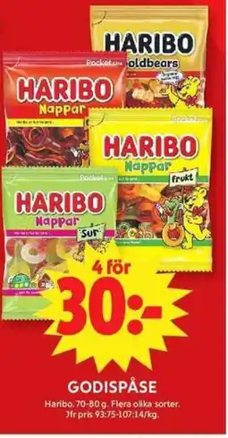 ICA Maxi Haribo Godispåse erbjuda