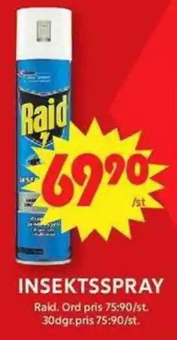 ICA Maxi Raid Insektsspray erbjuda