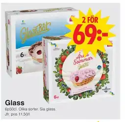 Matöppet Sia Glass erbjuda