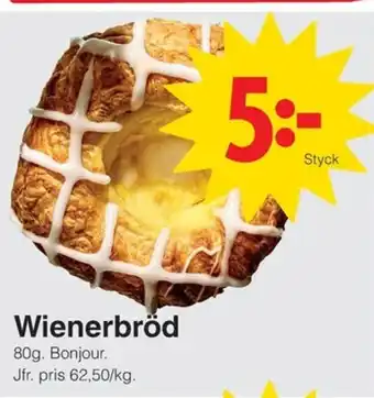 Matöppet Wienerbröd erbjuda
