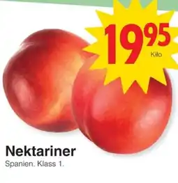 Matöppet Nektariner erbjuda