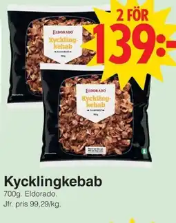 Matöppet Eldorado Kycklingkebab erbjuda