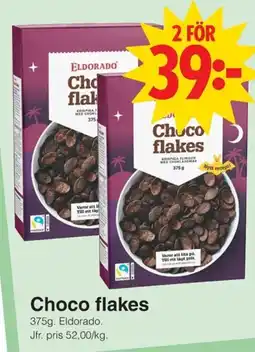 Matöppet Eldorado Choco flakes erbjuda