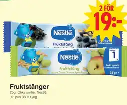 Matöppet Nestlé Fruktstänger erbjuda