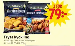 Matöppet Guldfågeln Fryst kyckling erbjuda